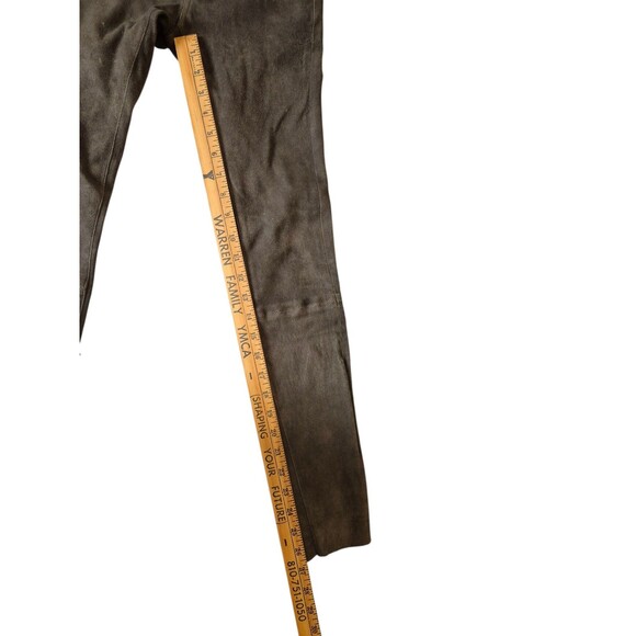 Current/Elliot The Stiletto Suede Leather Pant Jeans Stretchy Gray sz 23-25 $998 - Picture 11 of 12